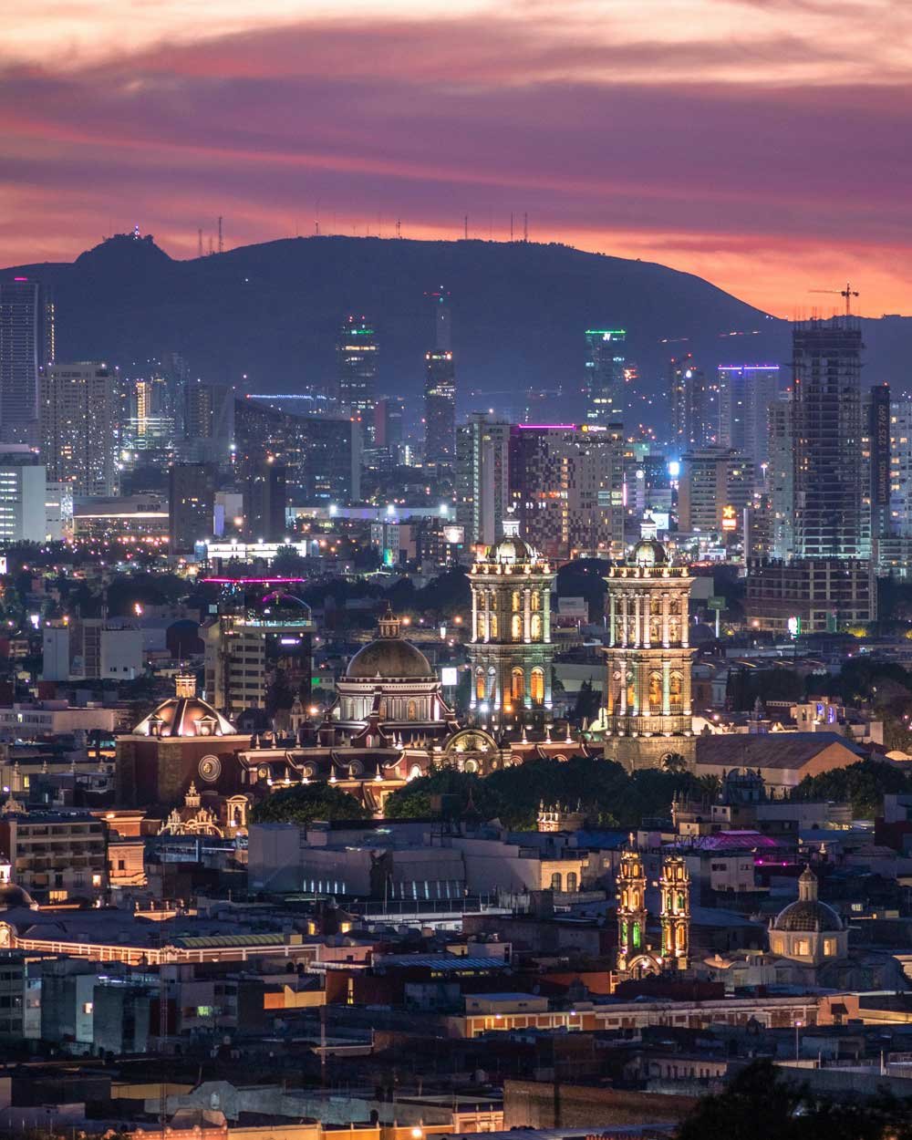 vista de la ciudad de Puebla